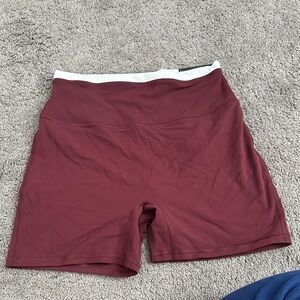 Abercrombie & Fitch Burgundy Bike Shorts